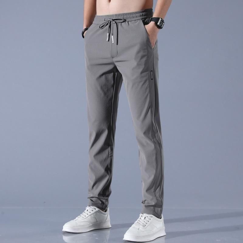 (Pack of 2) Men’s Lycra Stretchable Track Pants | Regular Fit with Drawstring & Zipper Pockets, Quick-Dry | Ideal for Everyday Casual Use, Sportswear |