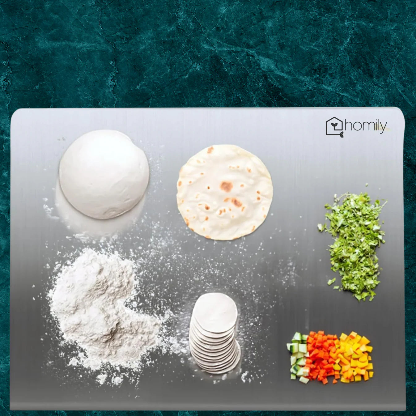 Stainless Steel Chopping Board (35x31cm)